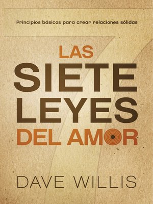cover image of Las siete leyes del amor / the Seven Laws of Love